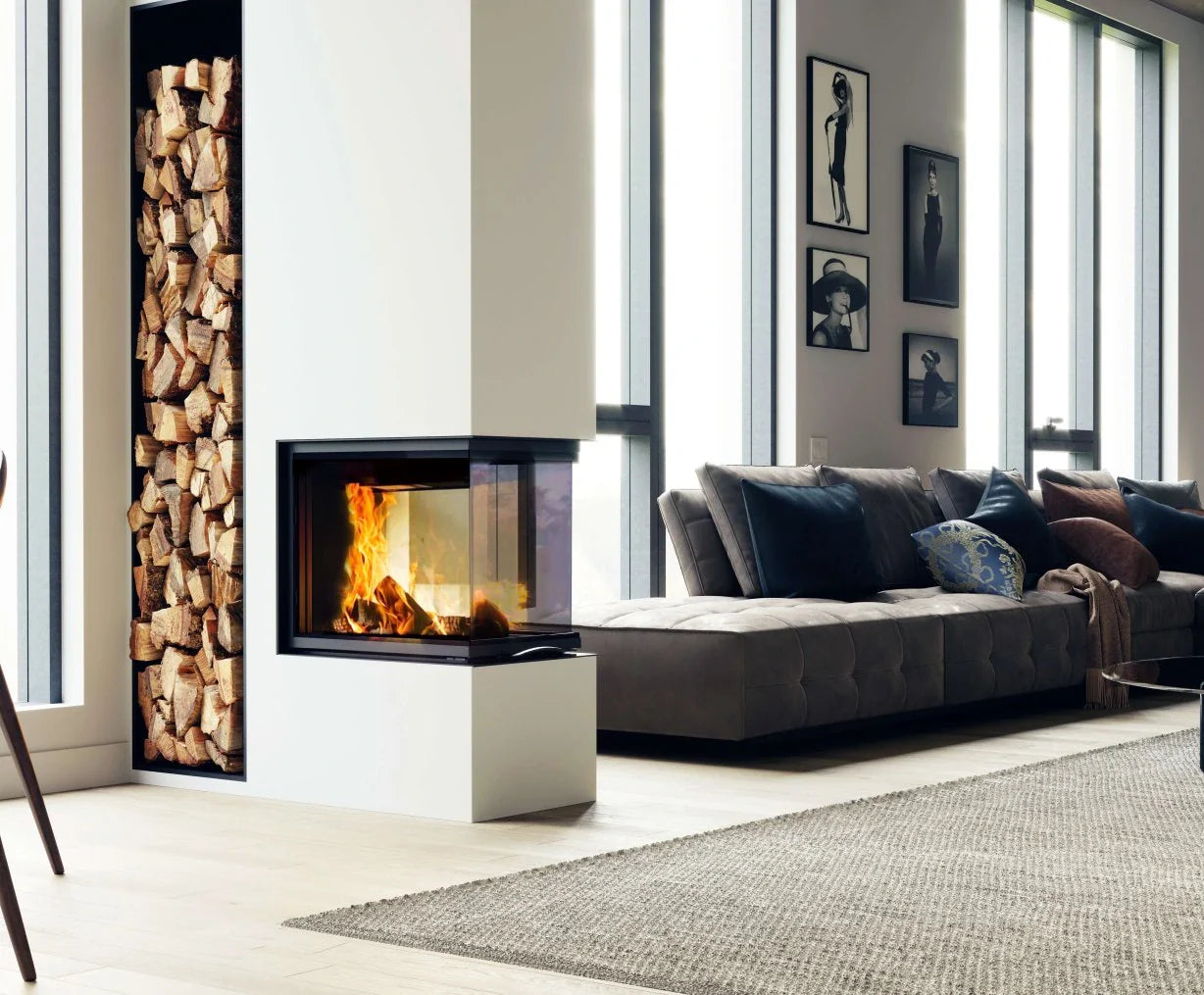 semineu electric - Psihologia confortului: Cum focarele cu trei laturi definesc livingul în 2026