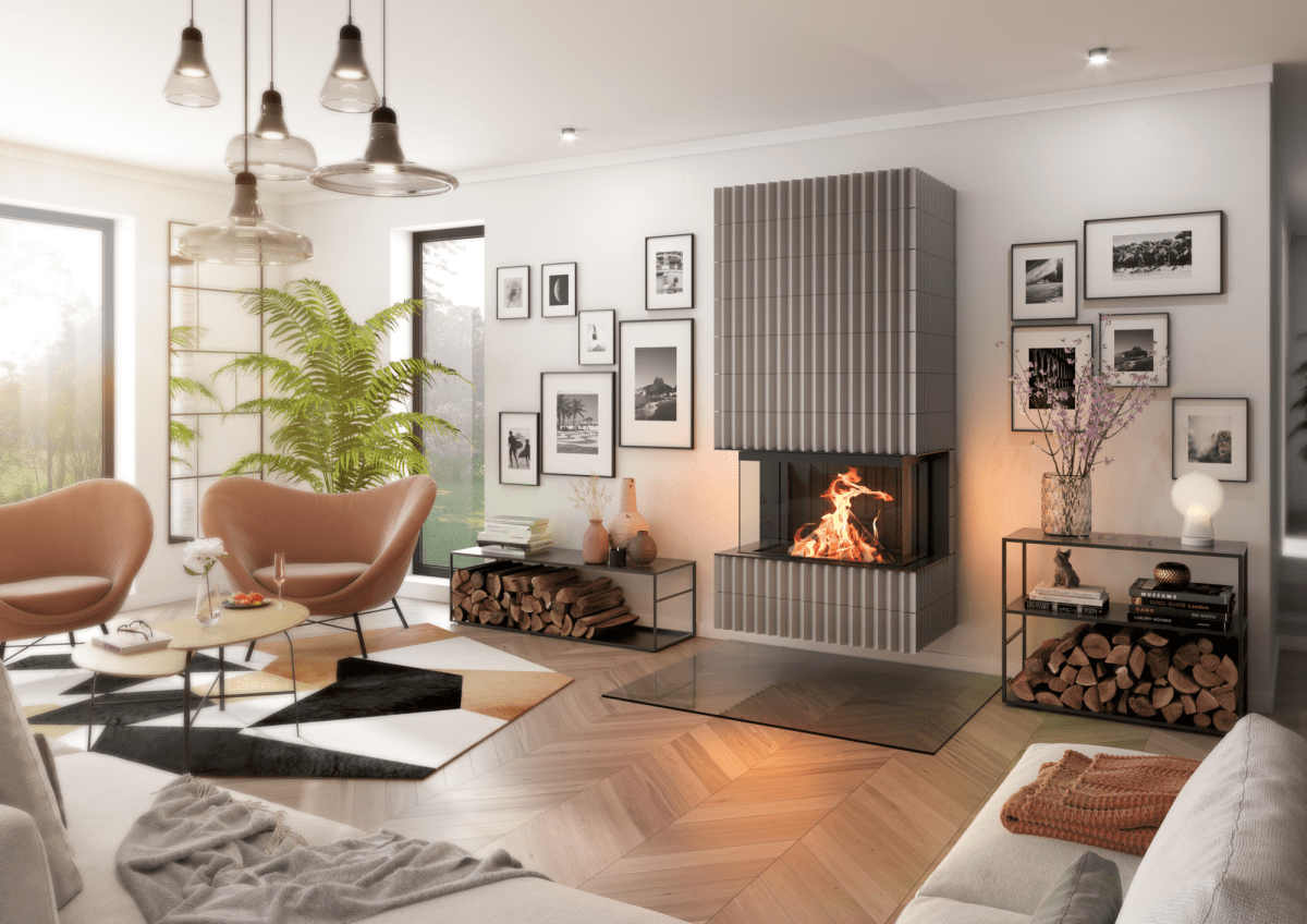 focar semineu - Arta Stilizării Senzoriale: Șeminee Moderne și Protecția Mobilierului