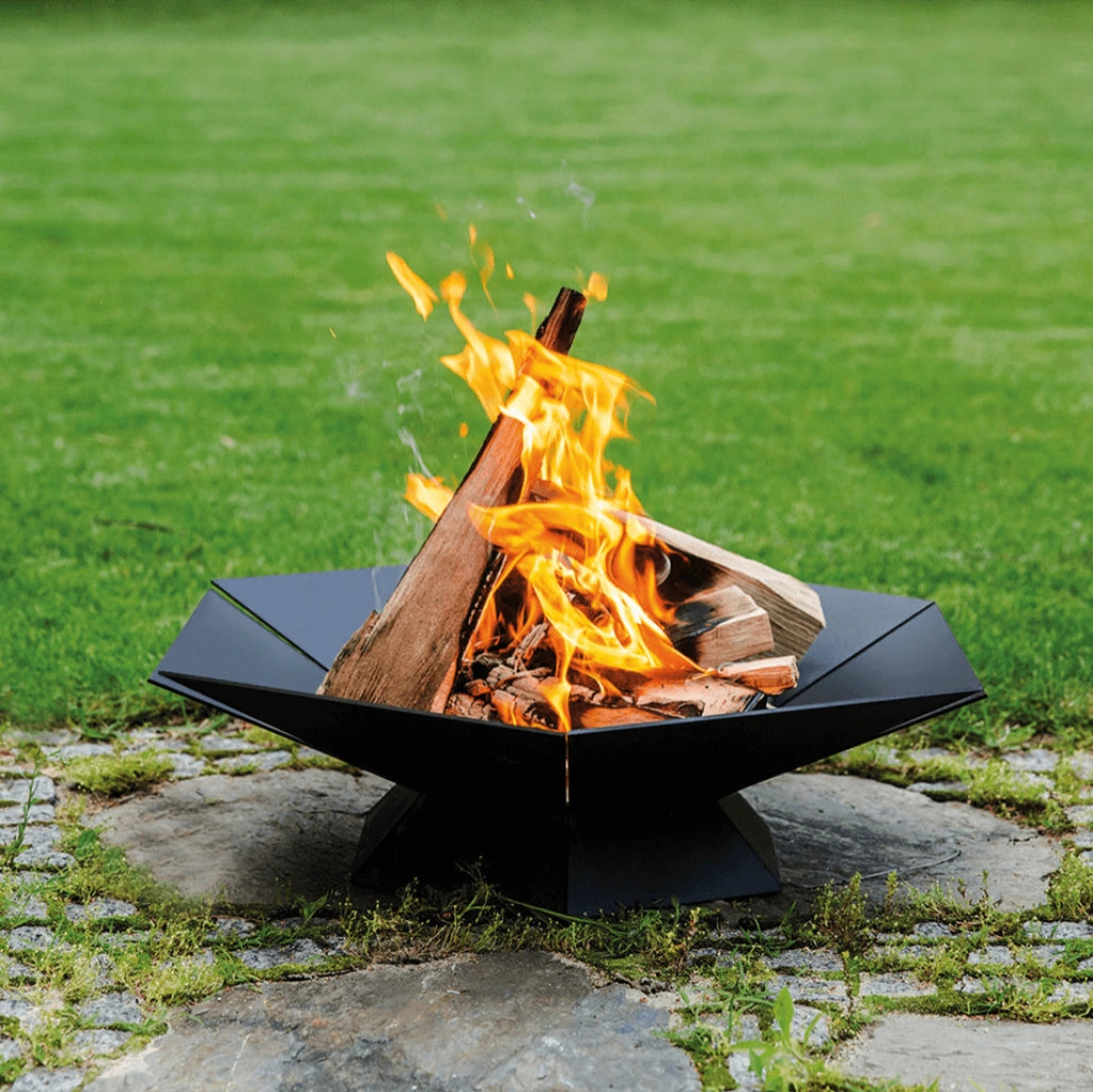 Vatră de Foc Exterior GOBLET Kratki | 69x60 cm | MOBILĂ | METAL 3mm | NEGRU | GARANȚIE 2 ANI