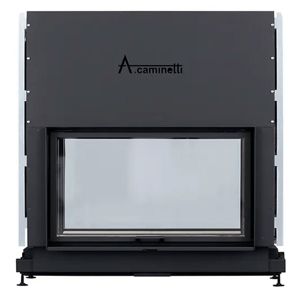 A-caminetti FLAT W 120X60 - Focar Șemineu cu ușă verticală