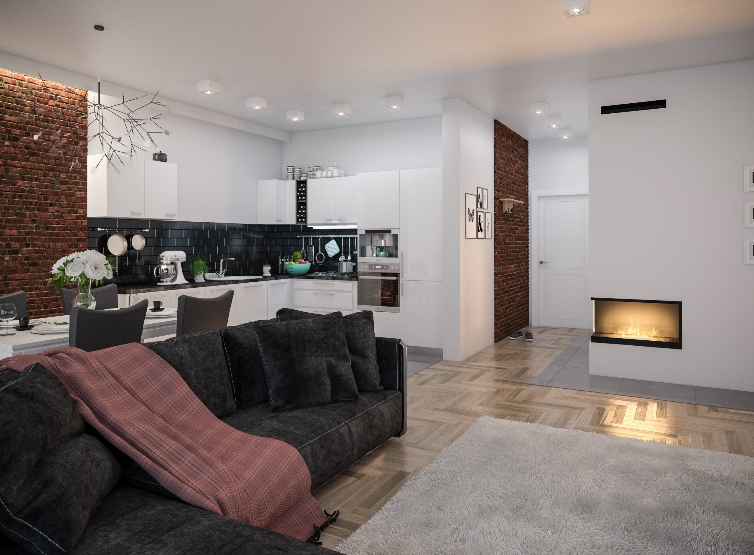 Șemineu bioetanol Infire Inside L/R 800 Vers.2