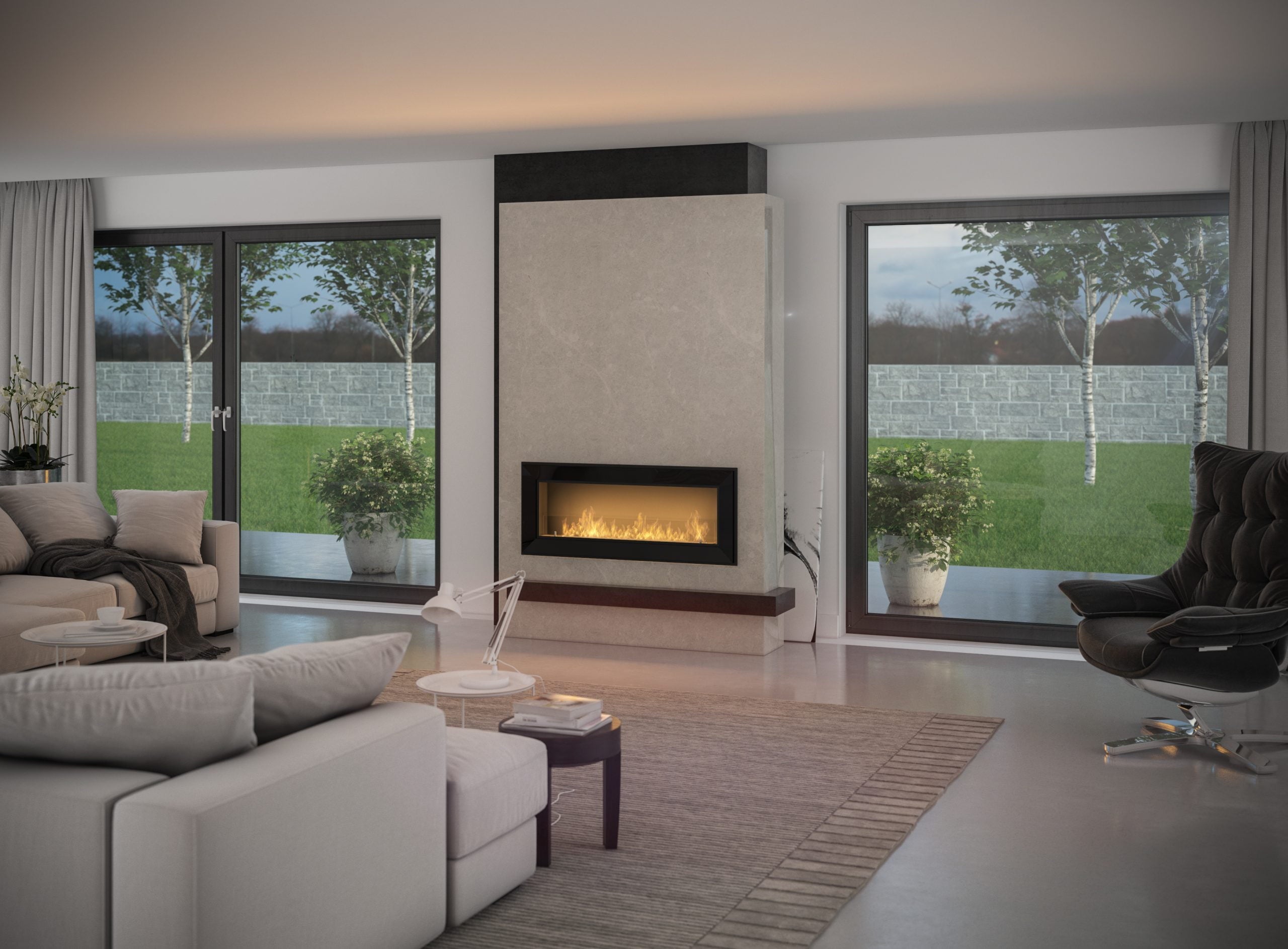 Șemineu cu bioetanol Simplefire Frame 1200