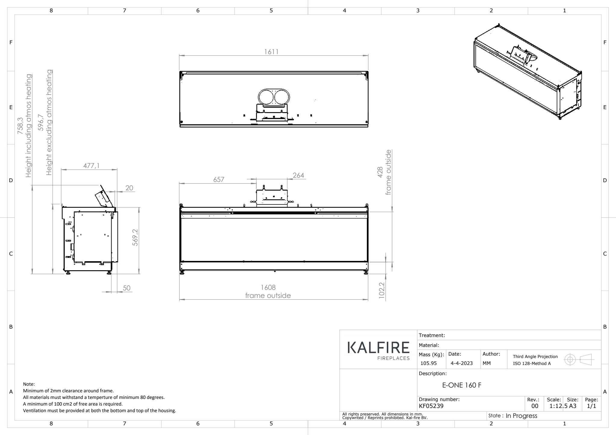 Semineu electric Kalfire e-One 160F