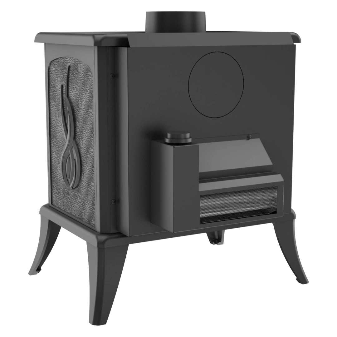 Sobă K7 KRATKI 5-8kW VENTILATOR TURBO | Randament 70% | TERMOSTAT | A