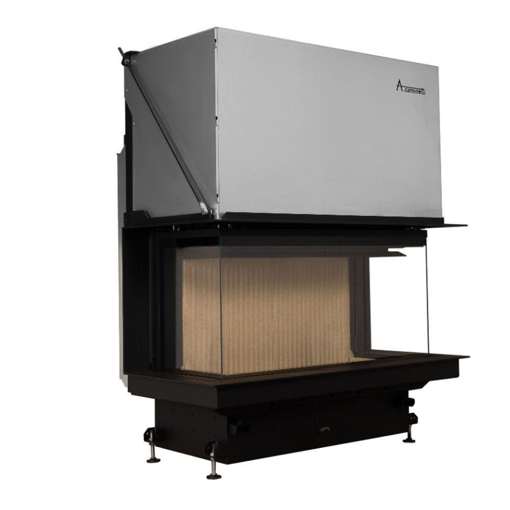 A-caminetti CRYSTAL 110 PREMIUM - Focar Șemineu 3 laturi vitrate