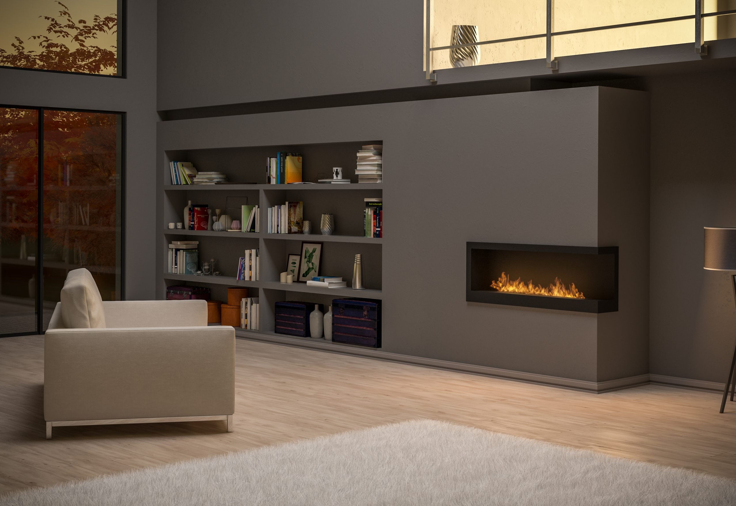 Șemineu cu bioetanol Simplefire Corner 1200