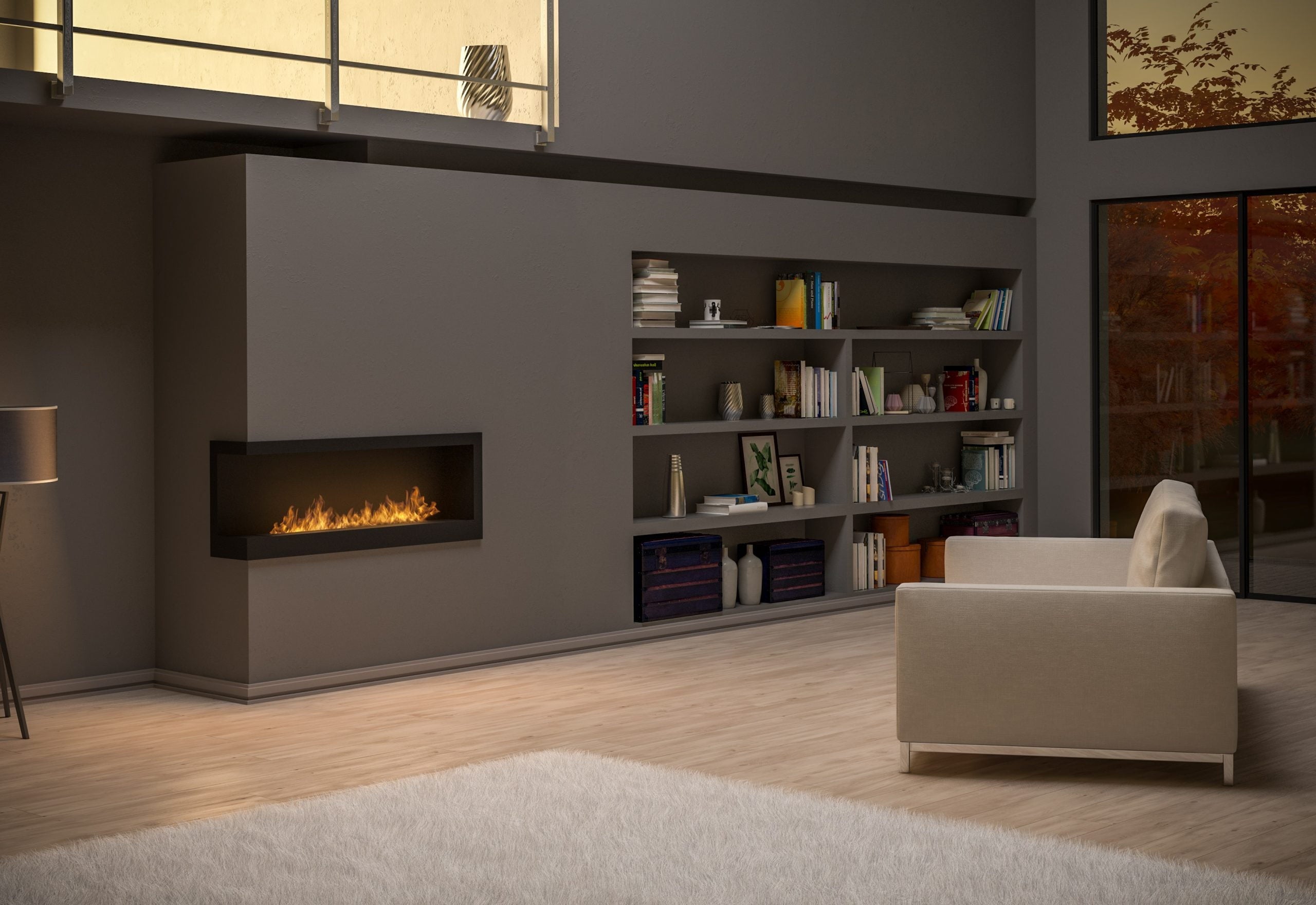 Șemineu cu bioetanol Simplefire Corner 1200