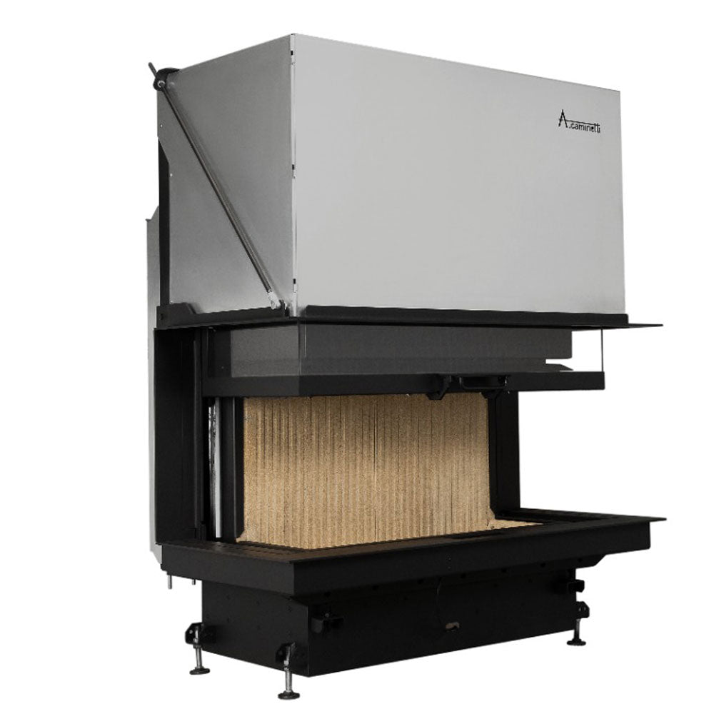 A-caminetti CRYSTAL 110 PREMIUM - Focar Șemineu 3 laturi vitrate