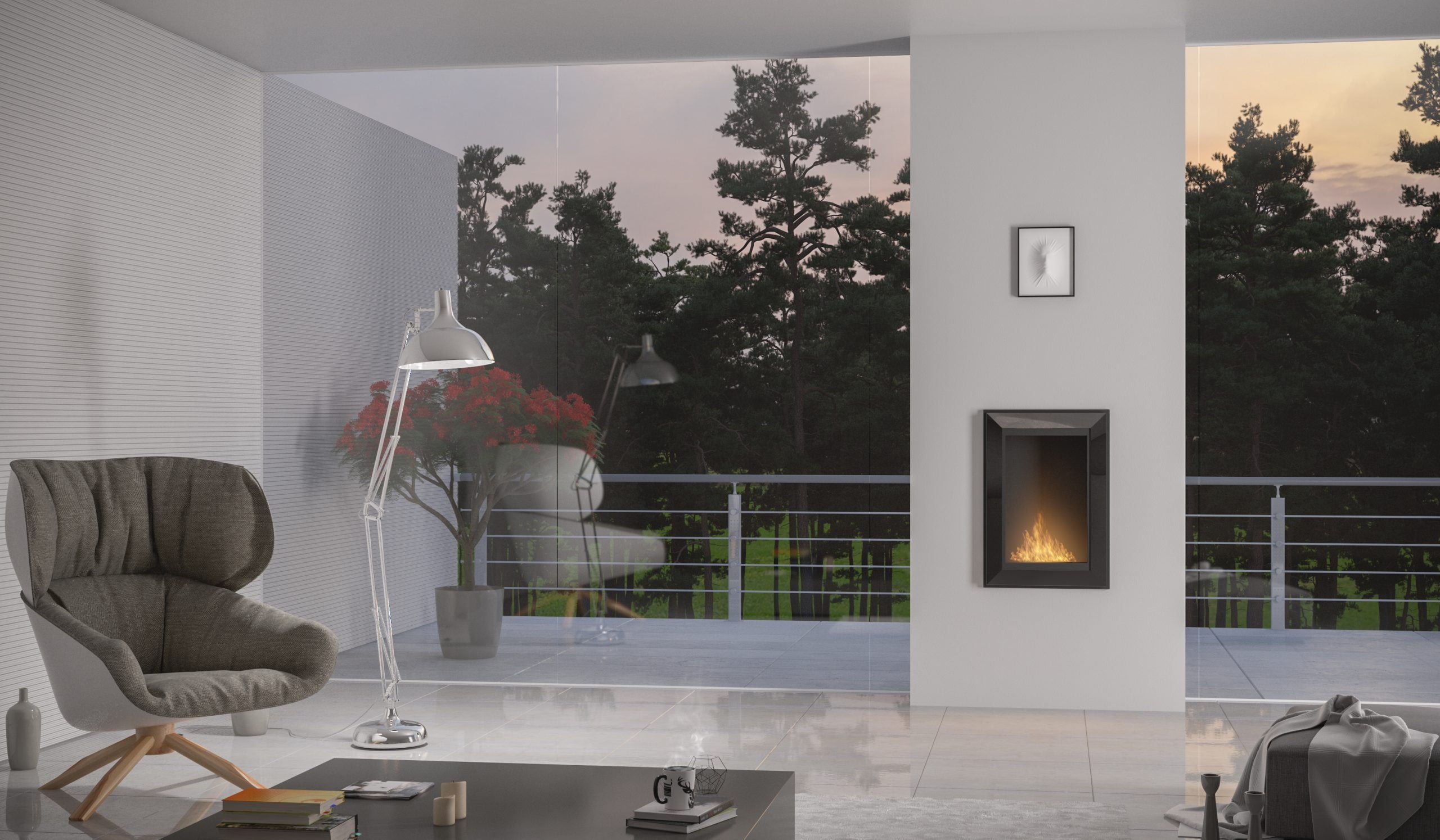 Șemineu cu bioetanol Simplefire Frame 550