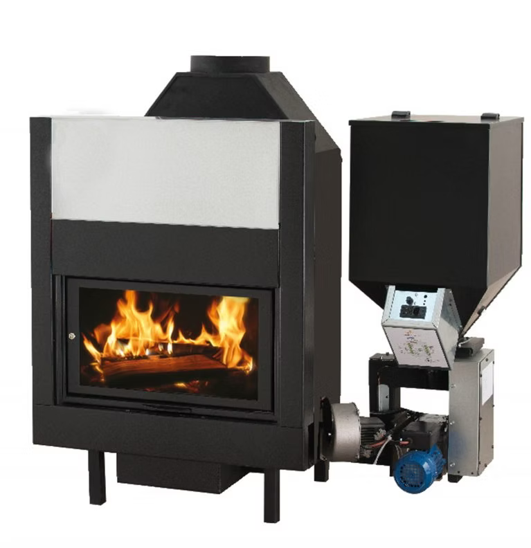 TERMOFOCAR PE LEMN ȘI PELEȚI - CTL PLURIFIRE 28 KW