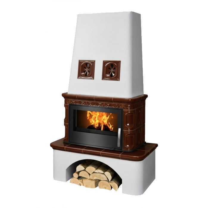 ABX Laponie – Sobă Teracotă cu Insert Oțel 5-12kW | Bază Placată