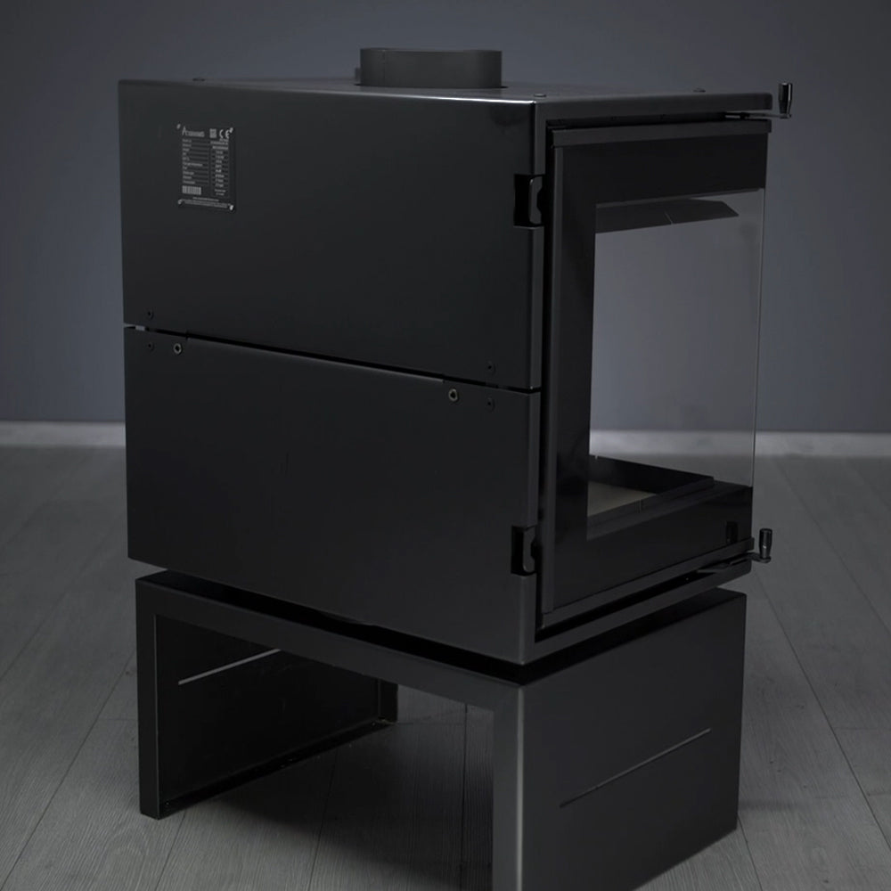 A-caminetti Scandinavian 65 - șemineu freestanding cu 3 fețe