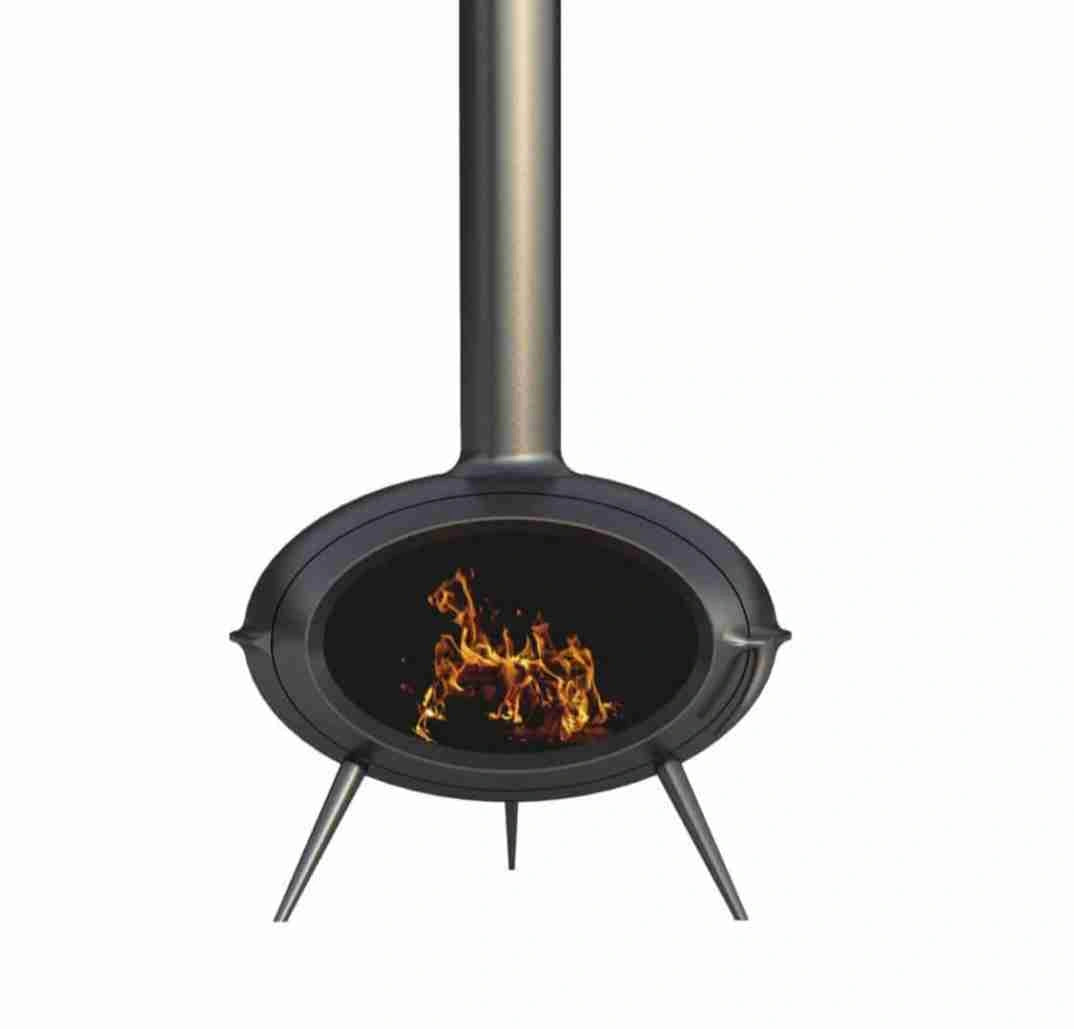 Sobă Fontă Brio 7-10.5kW 138kg | TRIPLĂ COMBUSTIE | Ardere 8h | A