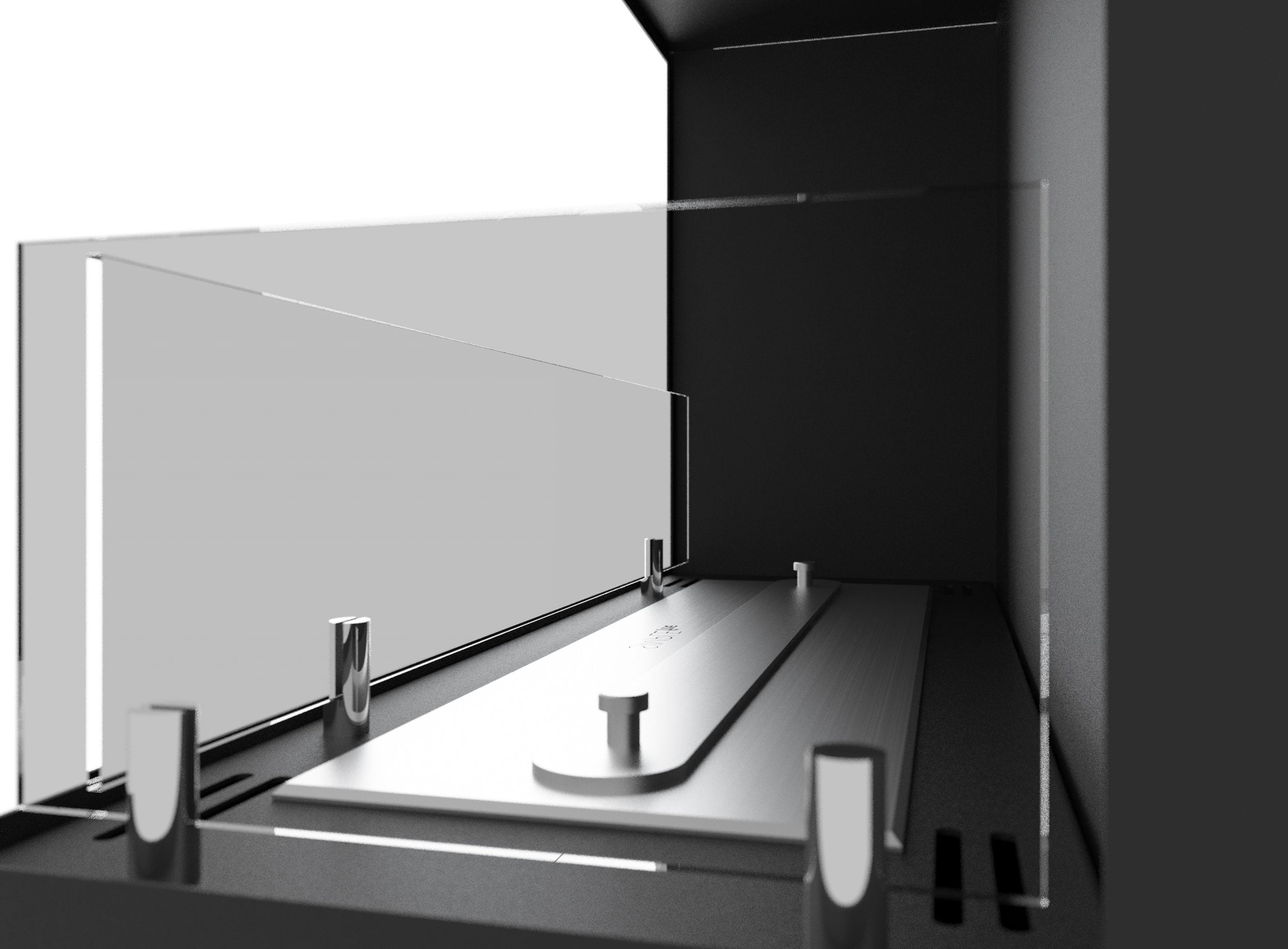 Șemineu cu bioetanol Simplefire Corner 900