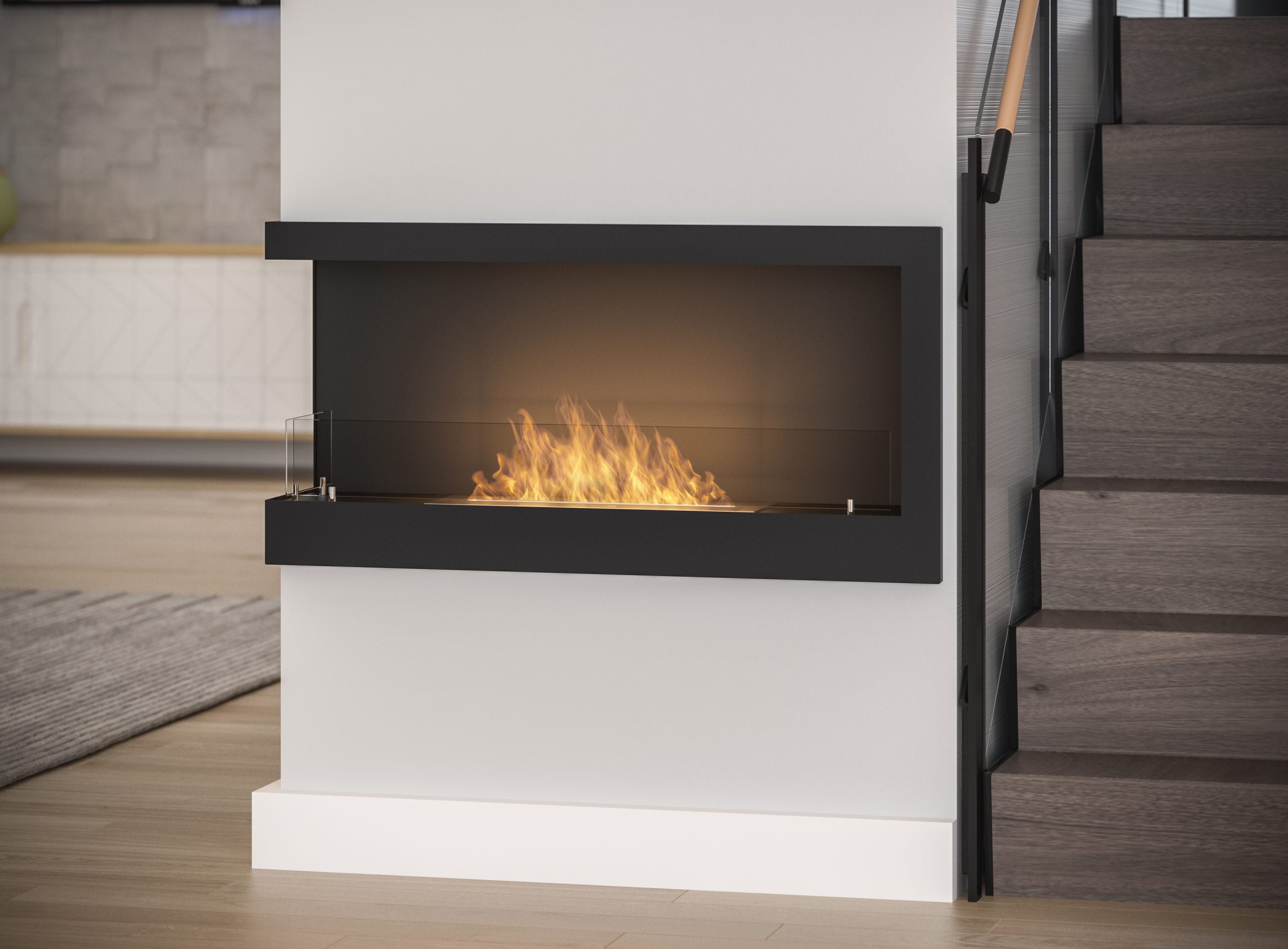 Șemineu cu bioetanol Simplefire Corner 900