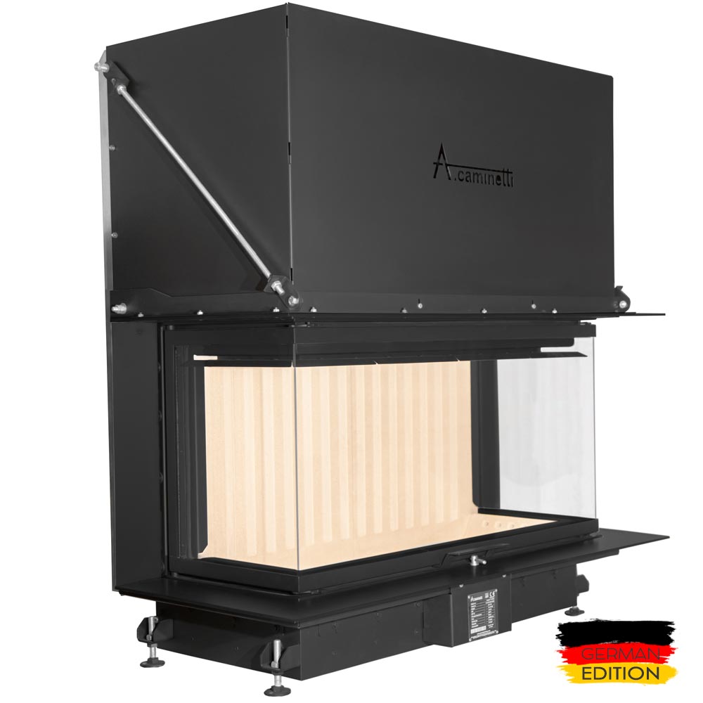 A-caminetti CRYSTAL 110 MAX - Focar Șemineu 3 laturi vitrate