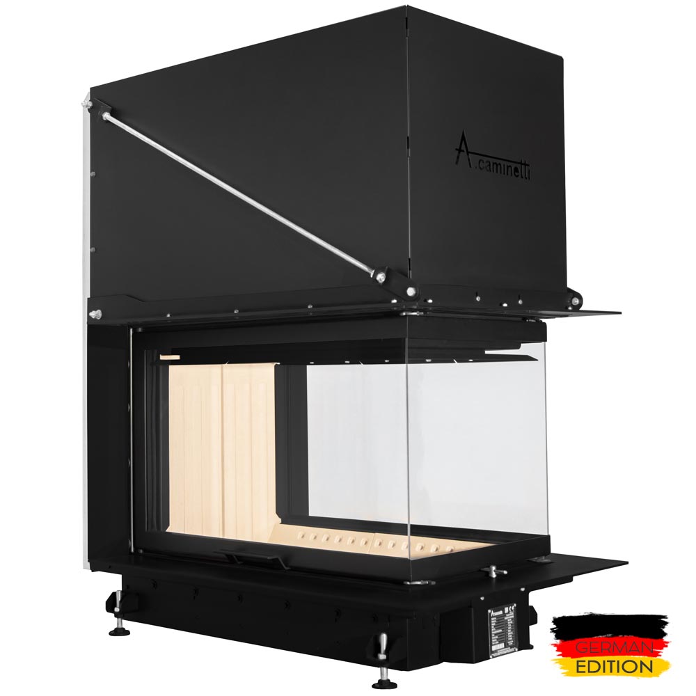 A-caminetti CRYSTAL MAX 3D - Focar Șemineu 3 laturi vitrate