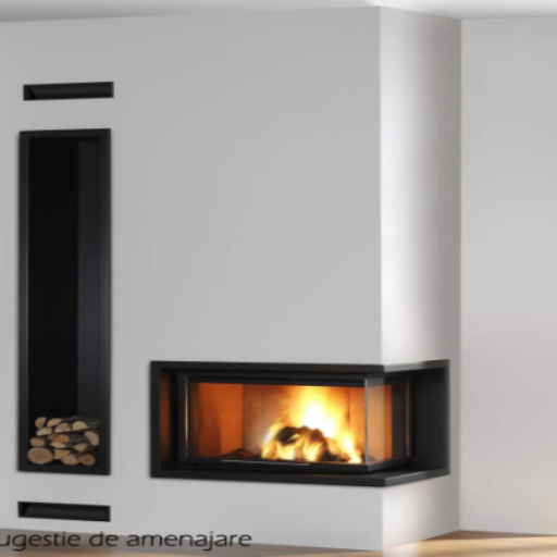 Semineu Pe Lemne KFD ECO MAX 7 R STANDARD 14 KW