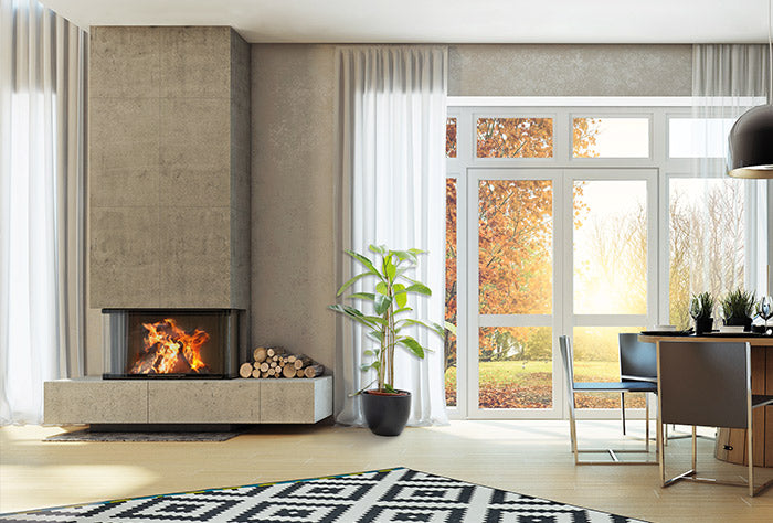 Șemineu pe lemne Ekko U 100(45)51h