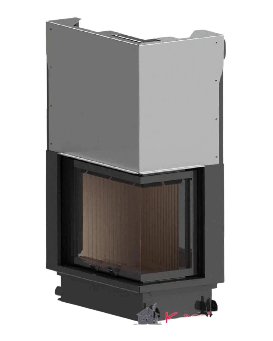 A-caminetti QUATTRO MAX ECO - Focar Șemineu 2 laturi vitrate