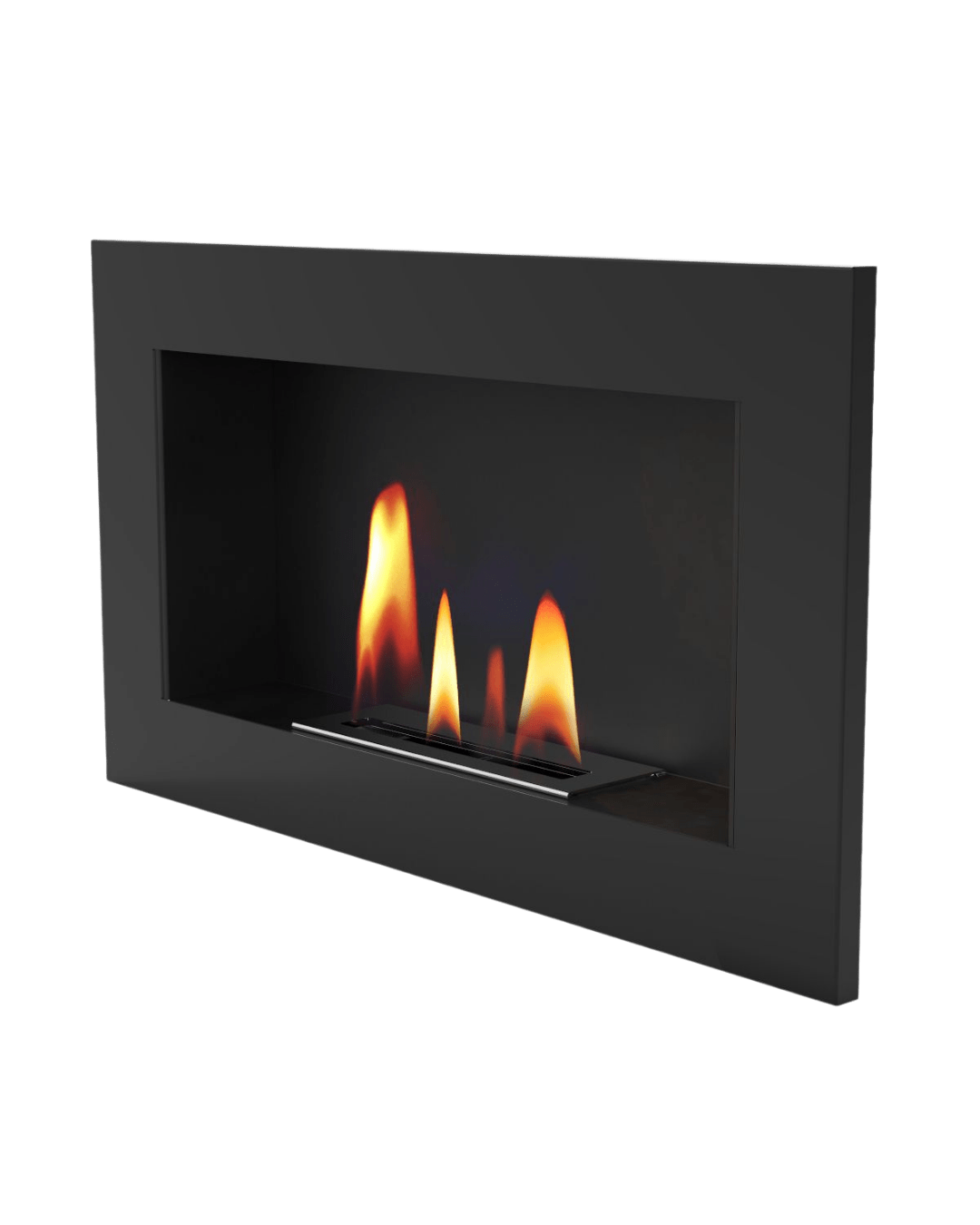 Șemineu bioetanol UNIFLAM 70x40cm Negru Mat