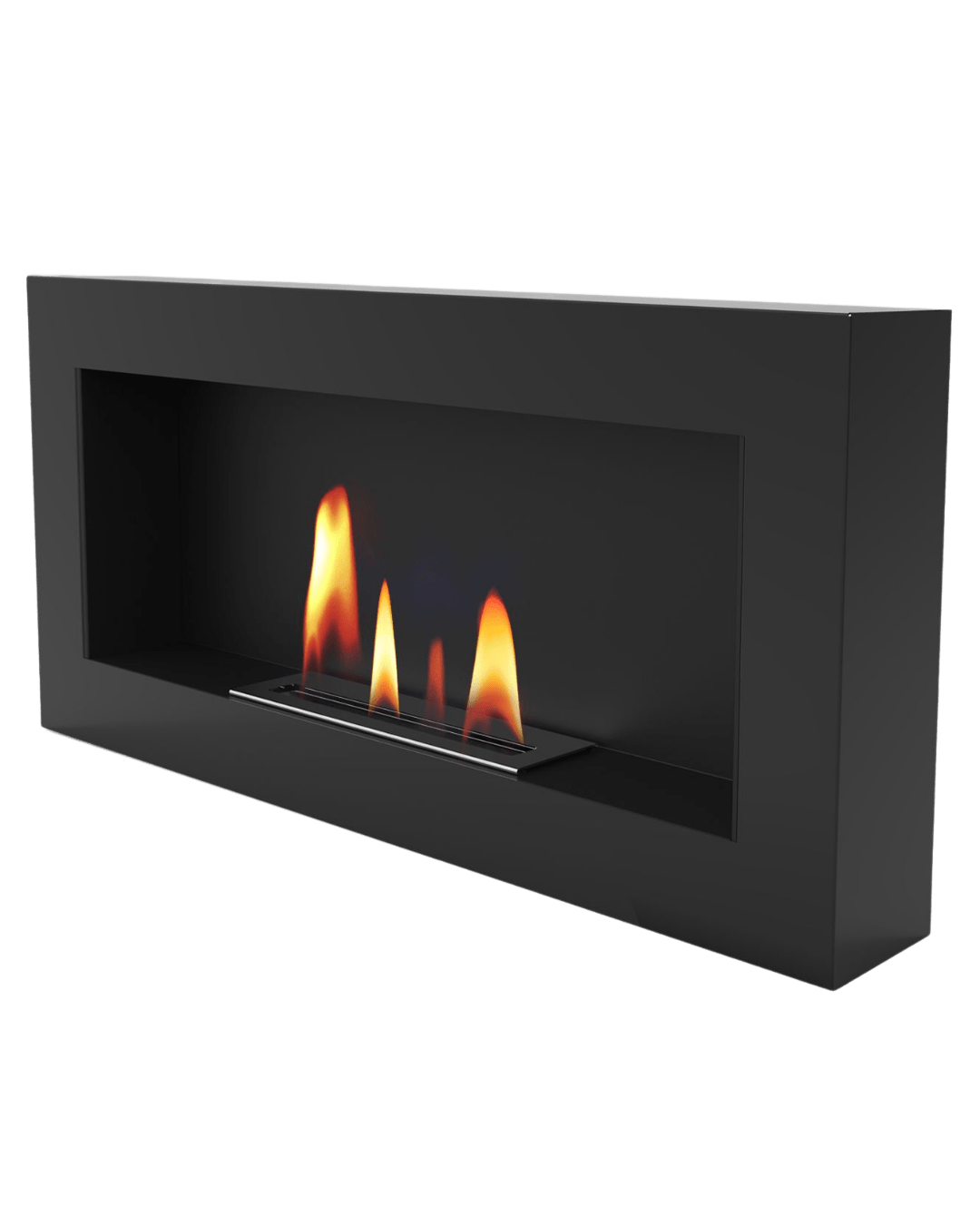 Șemineu bioetanol UNIFLAM 90x40cm BOX Negru Mat
