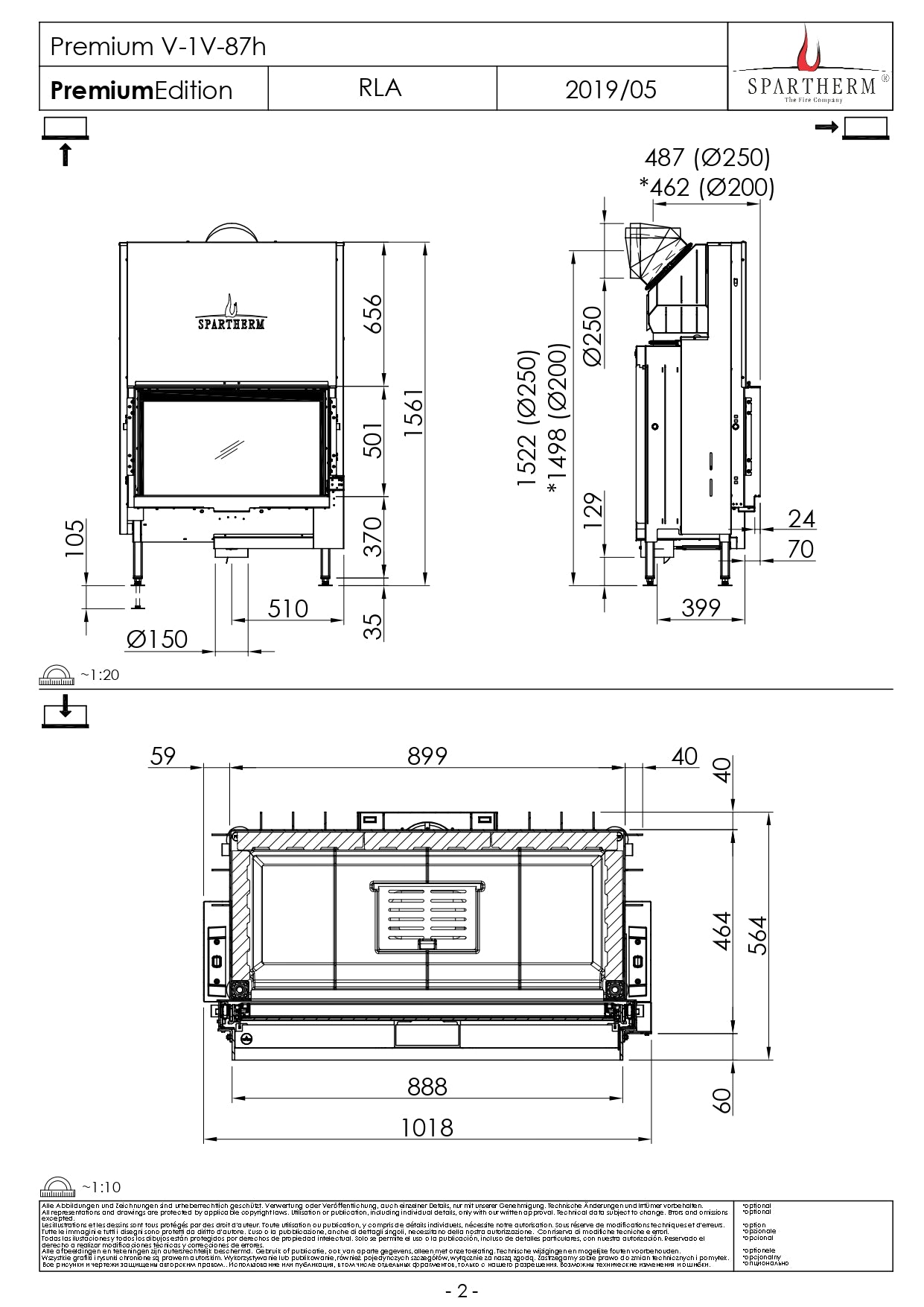 SPARTHERM Focar V 1V 87h