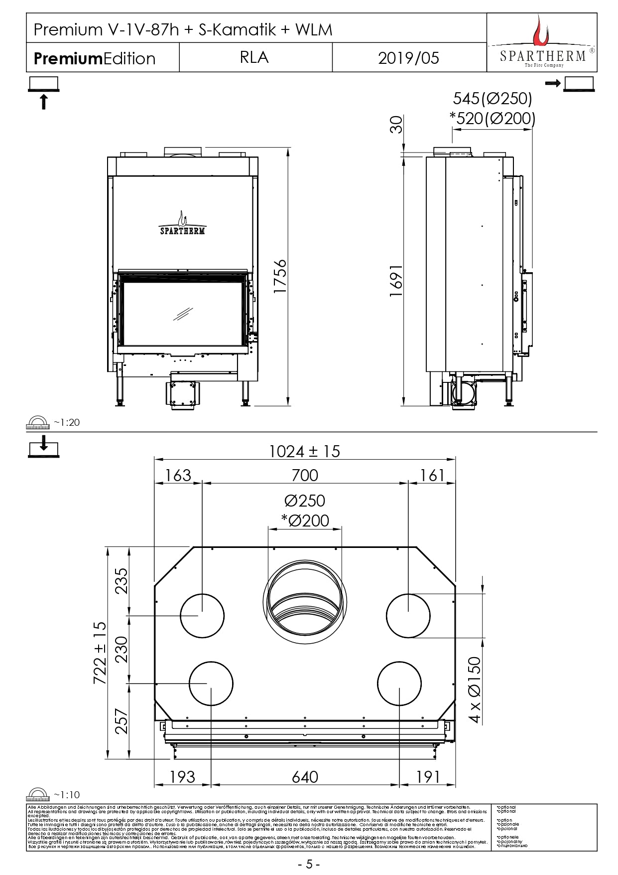 SPARTHERM Focar V 1V 87h