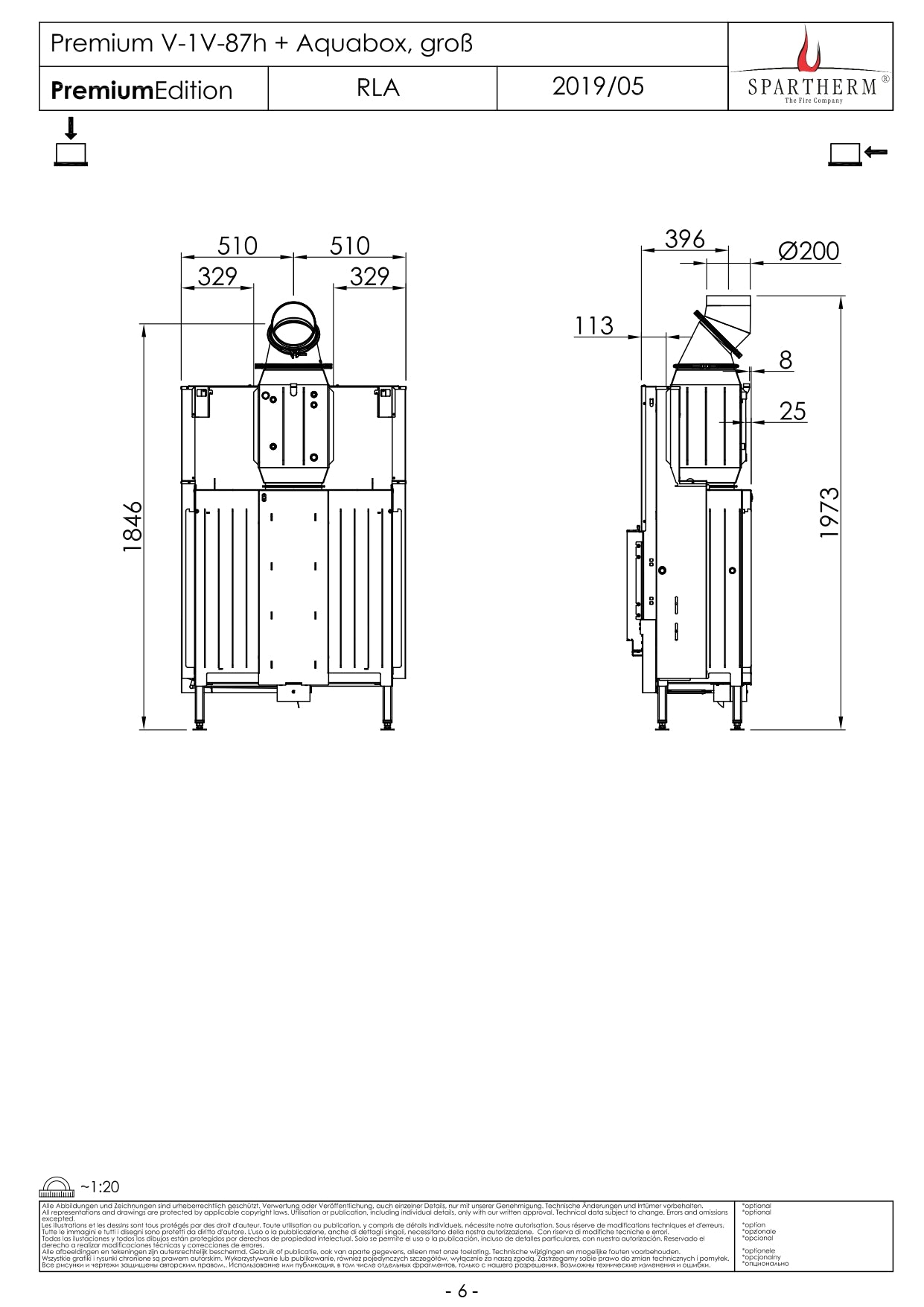 SPARTHERM Focar V 1V 87h
