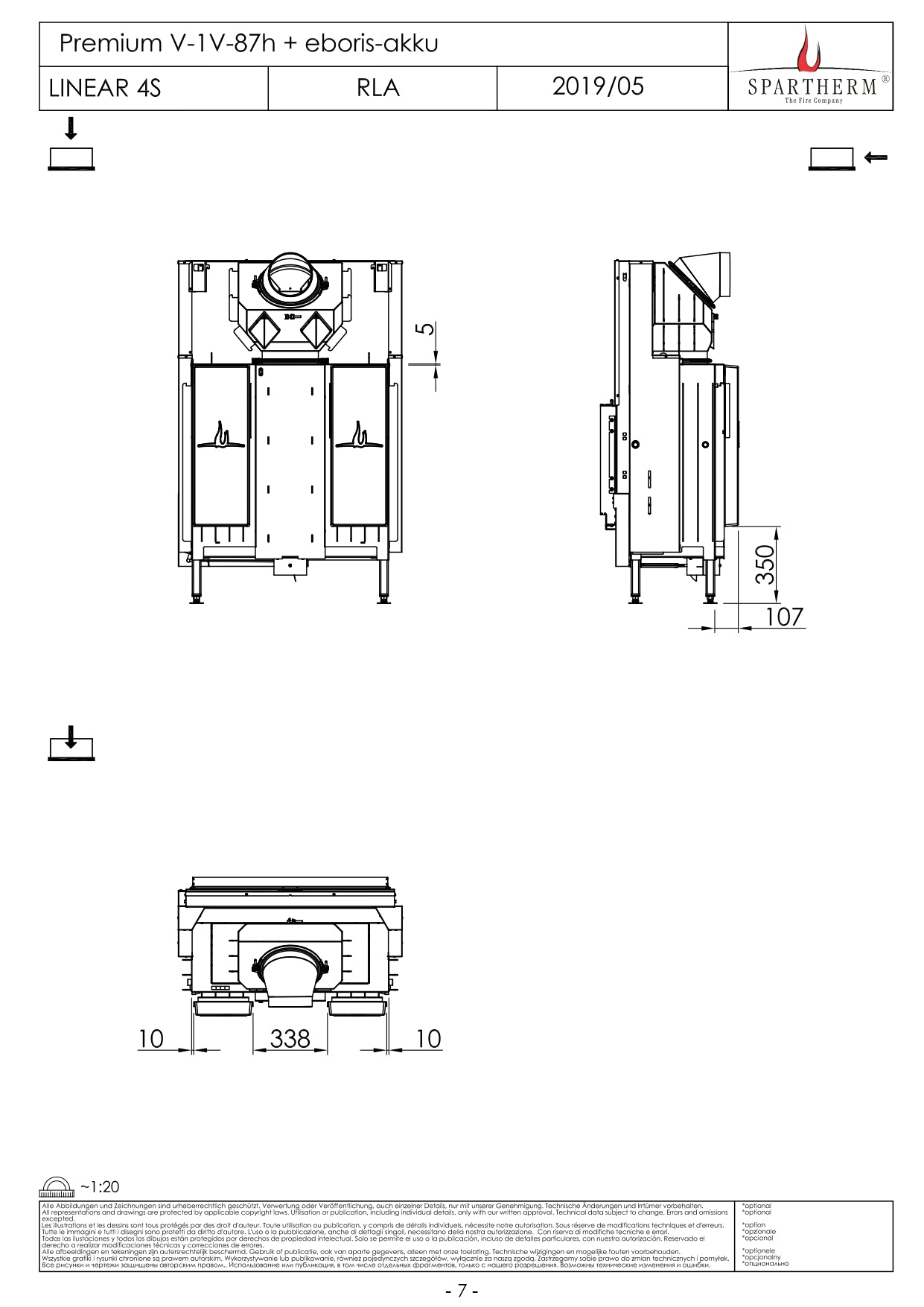 SPARTHERM Focar V 1V 87h