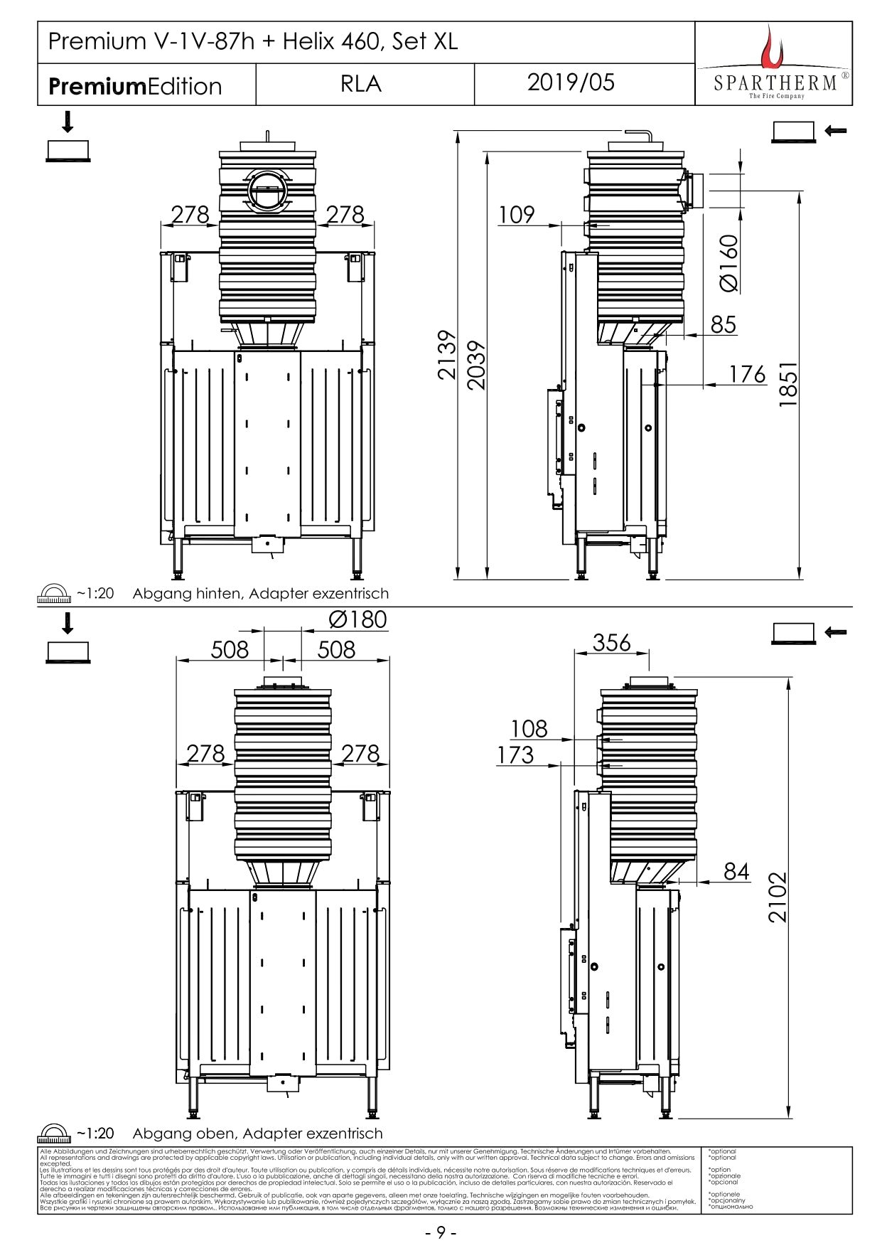 SPARTHERM Focar V 1V 87h
