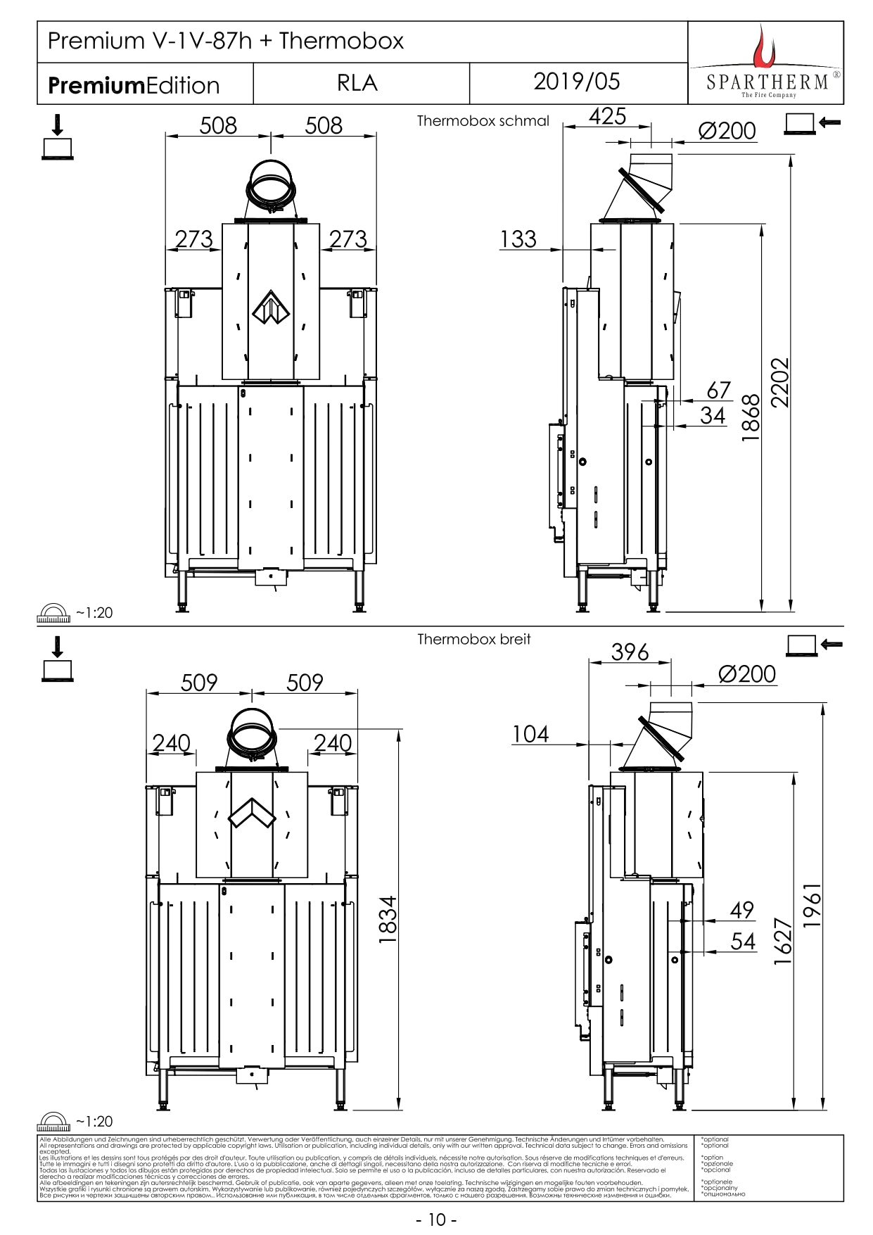 SPARTHERM Focar V 1V 87h