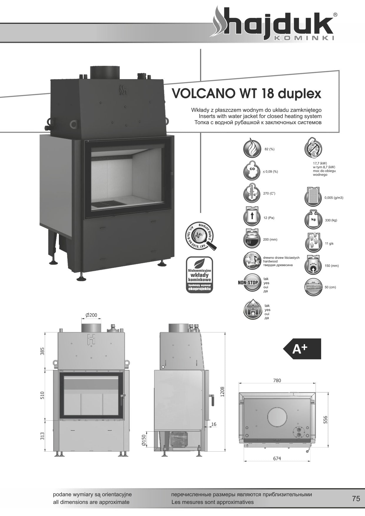 HAJUDK Focar VOLCANO WT 18