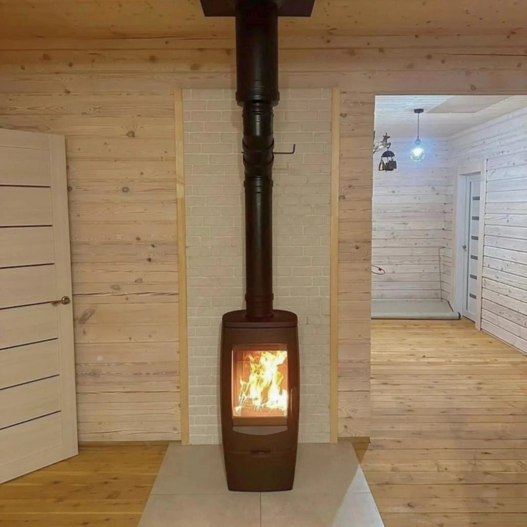 Sobă Fontă GAIA 8-11kW 108kg | RANDAMENT 82.1% | FONTĂ + EMAIL | A+