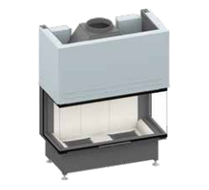 Șemineu pe lemne Ekko U 100(45)51h