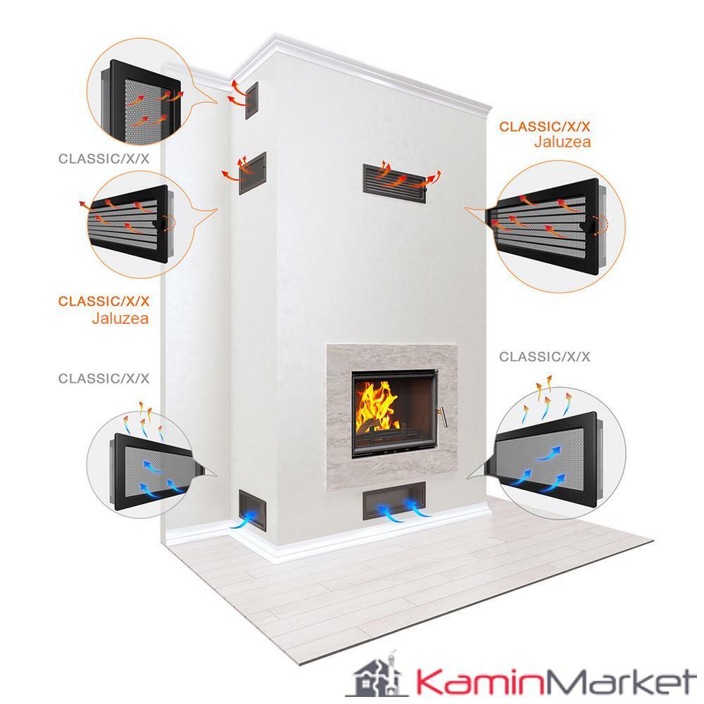 Grila semineu 17x37 Jaluzea