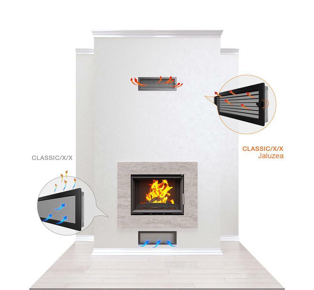 Grila semineu 17x49 Jaluzea