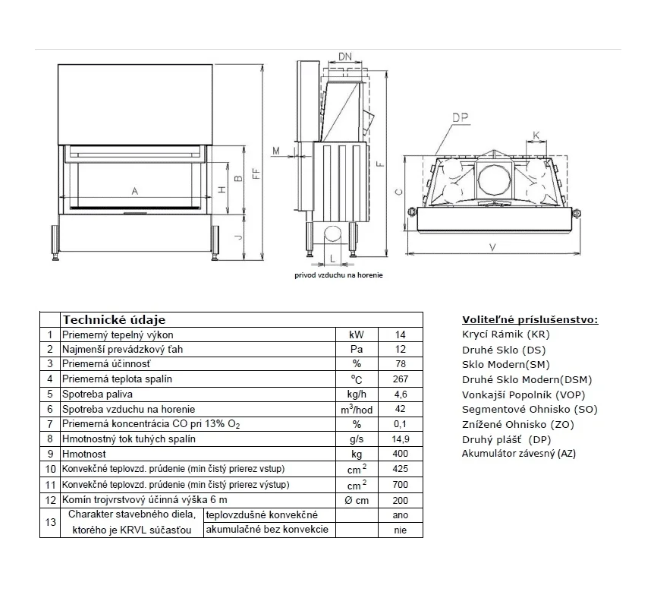 Semineu Cu Acumulare KOBOK Model Chopok VD 1170 450 21 KW