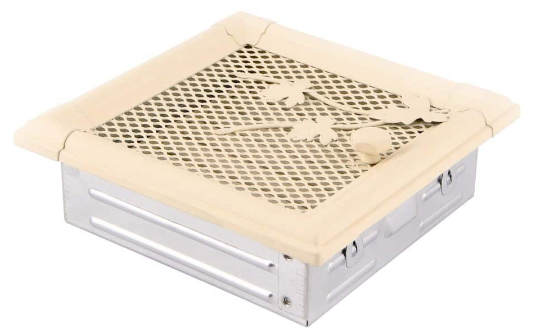 Grila Semineu Jaluzea RETRO 16 X 16cm Ivory