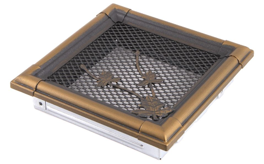 Grila Semineu RETRO 16 X 16cm Auriu Patinat