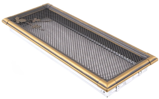 Grila Semineu RETRO 16 X 45cm Auriu Patinat