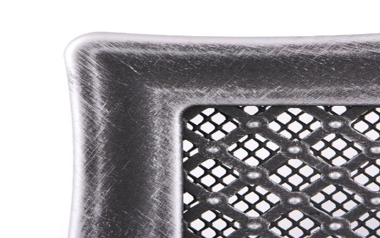 Grila Semineu DECO 16 X 32cm Argintiu Patinat