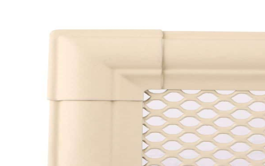 Grila Semineu Jaluzea RETRO 16 X 16cm Ivory