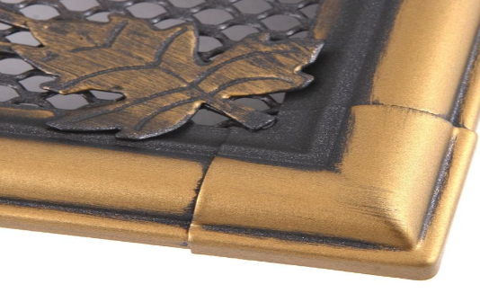 Grila Semineu RETRO 16 X 32cm Cupru Patinat