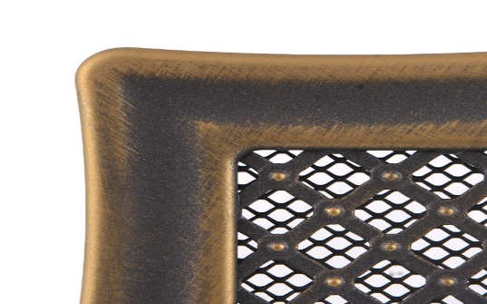 Grila Semineu Jaluzea DECO 16 X 16cm Auriu Patinat