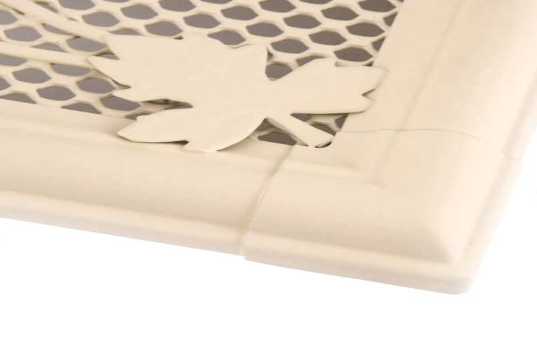 Grila Semineu Jaluzea RETRO 16 X 16cm Ivory