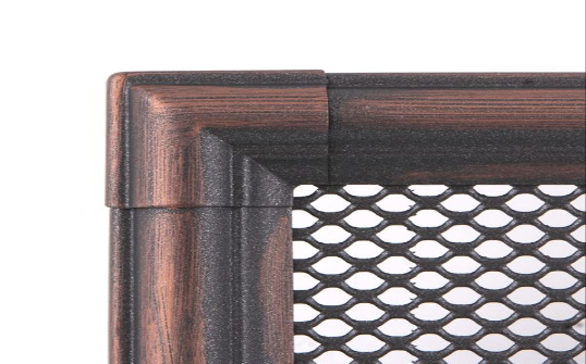 Grila Semineu Jaluzea RETRO 16 X 32cm Cupru Patinat