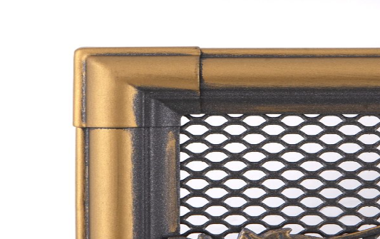 Grila Semineu RETRO 16 X 45cm Auriu Patinat