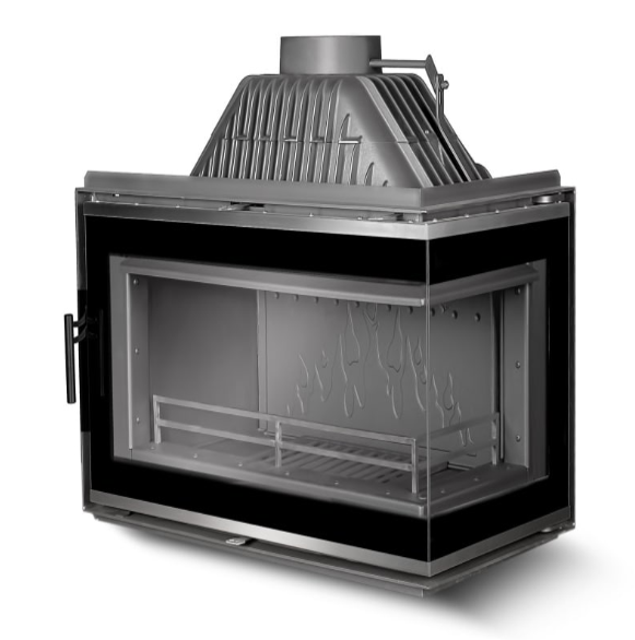 Semineu Pe Lemne Fonta Kawmet W16 PB – 14,7kW Sticla Dreapta