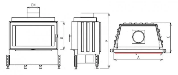 Semineu Cu Acumulare Pentru Case Pasive KOBOK Model Kazeta L LD 730450